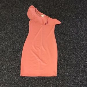 S one shoulder formal pencil  dress